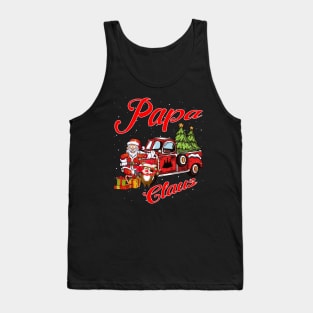 Papa Claus Santa Car Christmas Funny Awesome Gift Tank Top